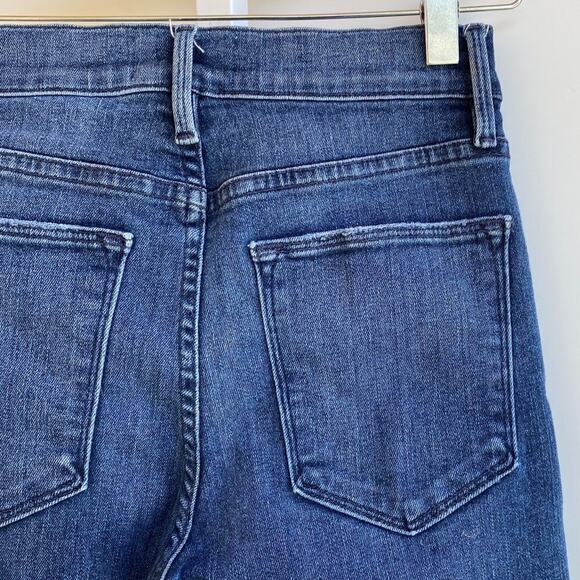 FRAME DENIM Le High Straight Gusset Raw Edge Split hem in Elaine size 24 - Picture 8 of 12